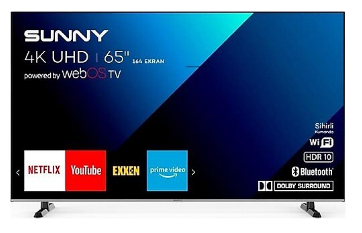 Sunny 4K Ultra HD 65" 165 Ekran Uydu Alıcılı Smart LED TV resmi